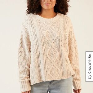 PACSUN Cable Knit Sweater